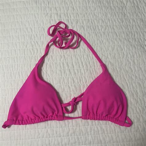 SHEIN Women's Pink Bikini-and-tankini-tops | Depop
