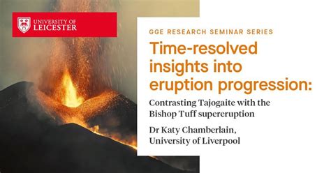 Time-resolved insights into eruption progression, University of ...