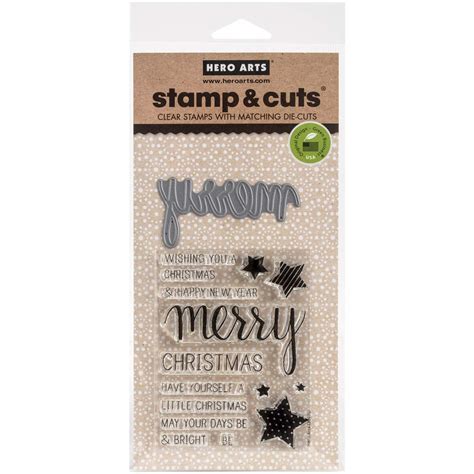 Hero Arts Stamp & Cuts-Merry : Amazon.in: Office Products