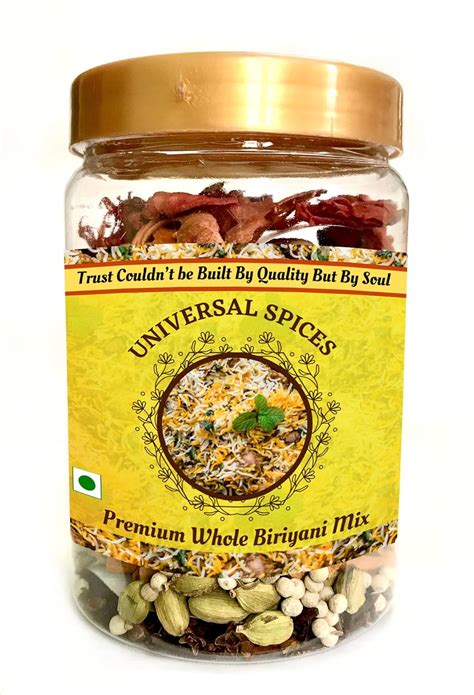 T.S. Universal Premium Whole Biriyani Mix Masala|Contain 11 Spices With ...