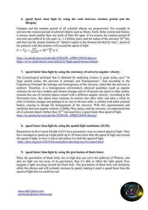 10-great-reasons-to-prove-speed-faster-than-light-saleh-theory-article ...