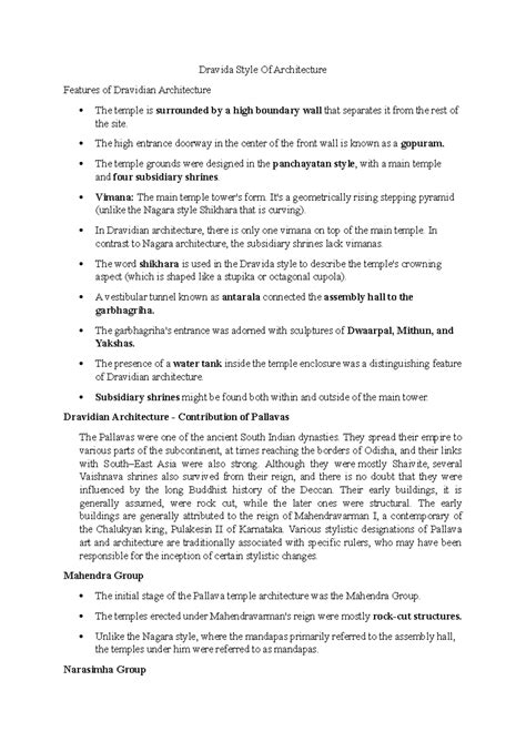 Dravida Style Of Architecture - Dravida Style Of Architecture Features ...