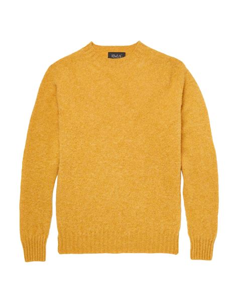 Howlin' Sweater In Yellow | ModeSens | Knitwear men, Men sweater, Menswear
