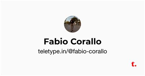 Fabio Corallo — Teletype