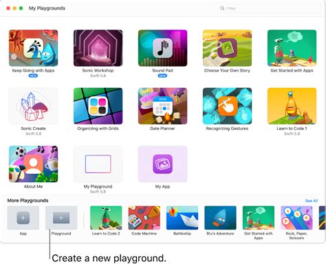 Use and create playground books in Swift Playgrounds on Mac - Apple ...