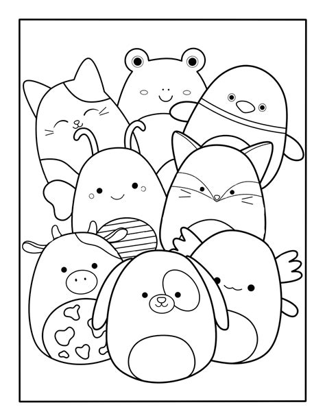 Squishmallows Coloring Page – Kimmi The Clown