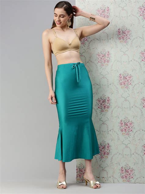 Get Perfect Fit with Prisma Saree Shaper in Rama Green