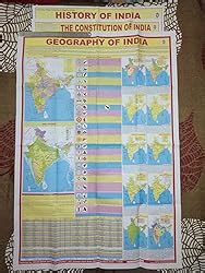 Set of 7 Paper Folded Maps and charts | India political physical ...