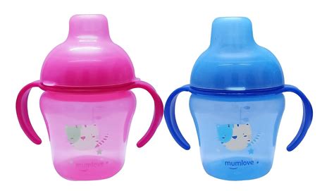 Sippy Cup with Silicone Spout and Spill-Free Lid | Calibration Markings ...