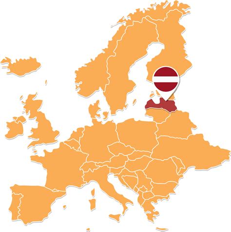Latvia Location In Europe Map - map of europe latvia