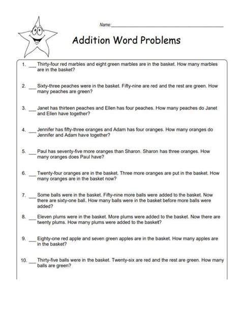 Grade 3 Word Problem Worksheets | PDF