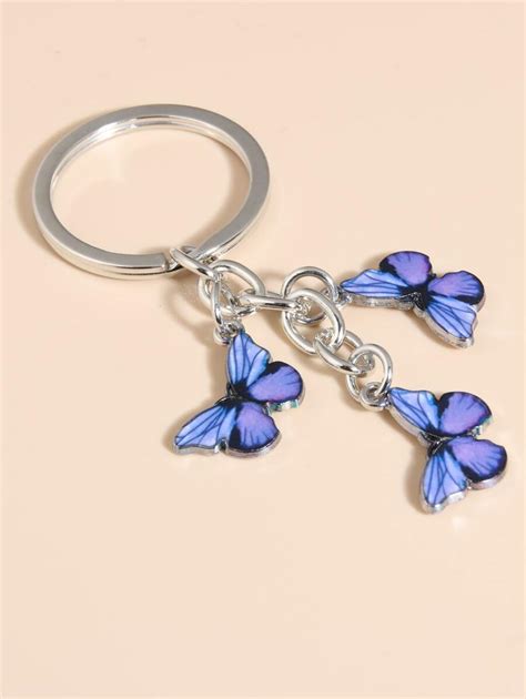 Porte-clés mignon de charme de papillon pour cadeaux, portefeuilles ...