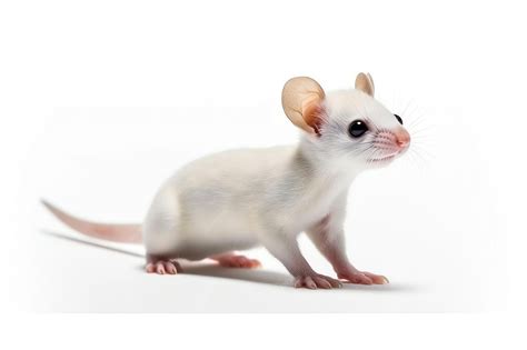 Premium Photo | A white mouse with big ears