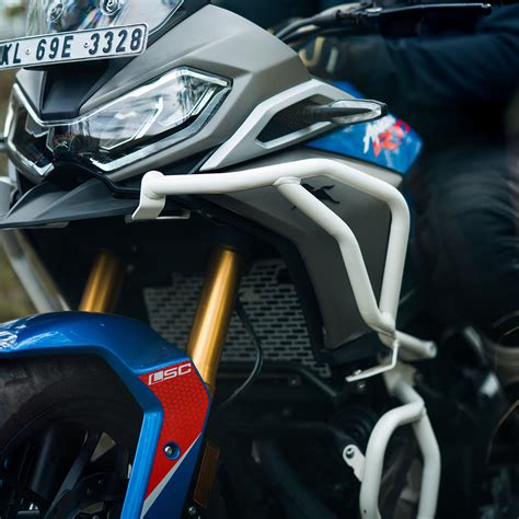 TVS APACHE RTX 300 RAPTOR CRASH GUARD UPPER & LOWER SET WHITE ...