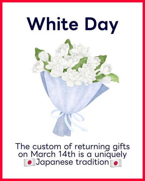 What is White Day? White Day, the custom of returning gifts on March ...