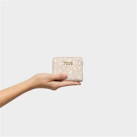 Monedero beige Kaos Mini Lines | TOUS