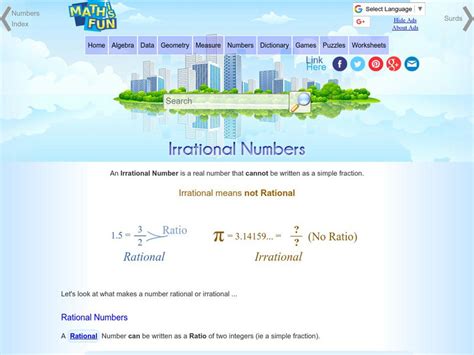 Image result for Tutorial On Irrational Numbers