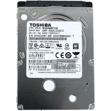 Toshiba MQ04ABF100 1TB 2.5 Inch Internal Hard Disk Drive Price in India ...