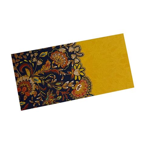 Vanya Creations Paper Flower Printed Velvet Finish Shagun Envelopes for ...