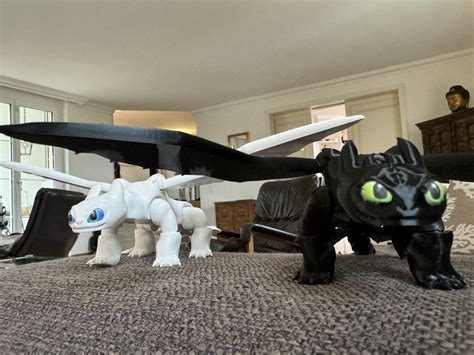 3D printable Flexi Toothless and Light Fury Dragons Bundle! (3MF ...