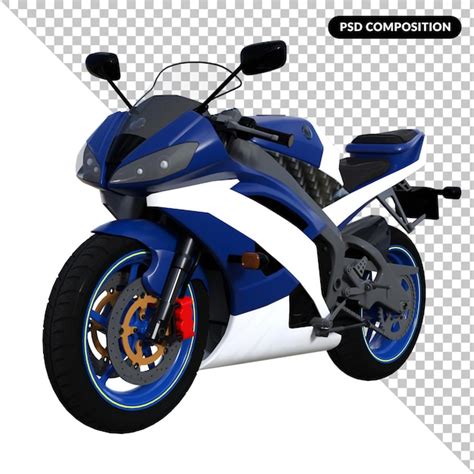 Motorcycle motor bike isolated 3d | Premium PSD