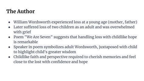 Analysis, We are seven.pptx