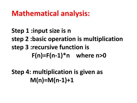 Mathematical Analysis of Non Recursive and Recursive Algorithm Gfg 的图像结果