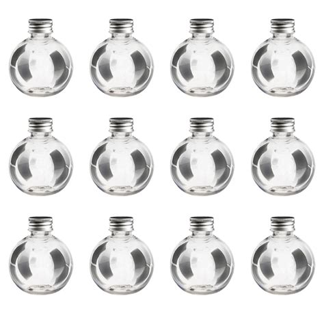 Buy HEALLILY Transparent Bulb Shaped Bottle, 25pcs 150ml Light Bulb ...