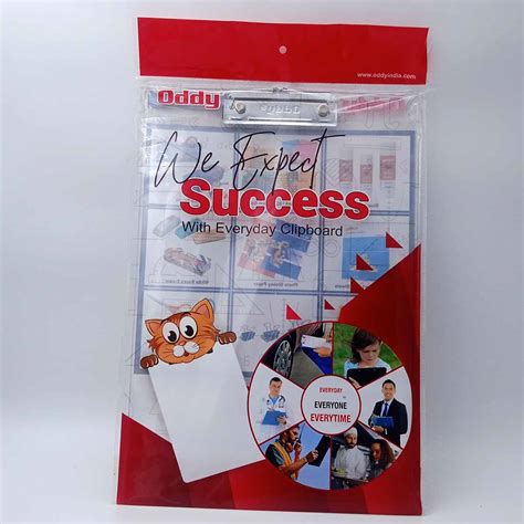 Oddy Transparent Plastic Exam Writing Board SKU 25938