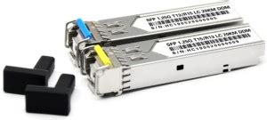 HANUTECH Pair of 1.25G SInglemode Single Fiber SFP Bidi Transceivers ...