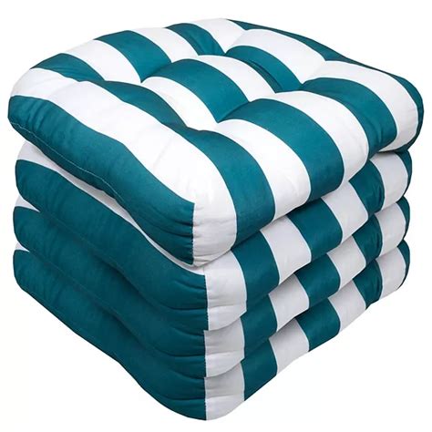 Sweet Home Havana Striped Tufted Patio Seat Cushion 4-pk.