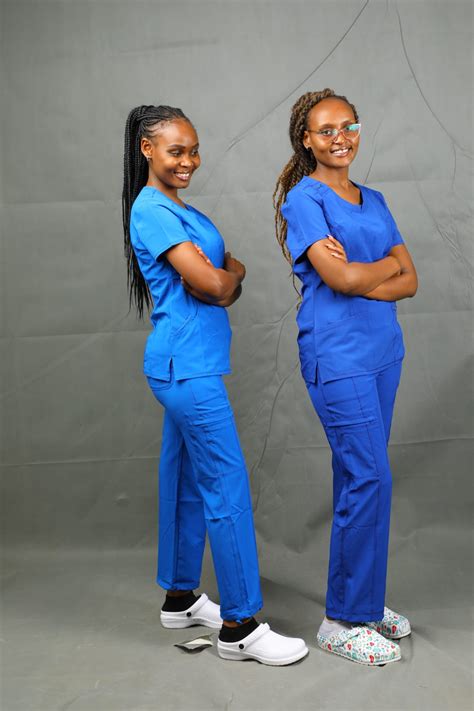 Royal blue and Galaxy blue infinity Scrubs – Jojo Scrubs Kenya