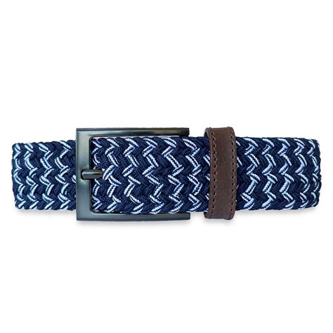 Mens Braided Belt Nautic Dark Blue, and White Colorful Acents and ...