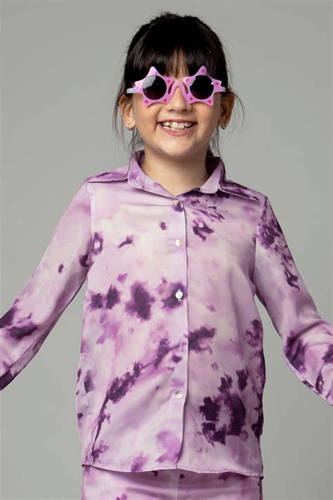 Tie & Dye Spared Collar Shirt For Girls – neofaa.com