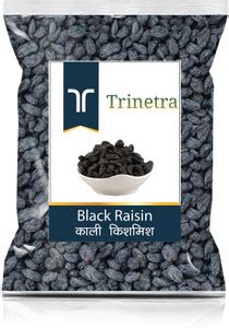 Trinetra Kali Kishmish (Black Raisins) 100gm Pack Raisins Price in ...