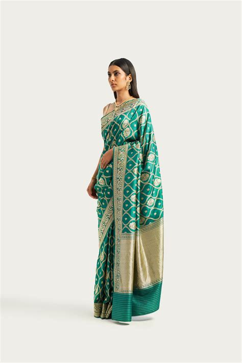 GOL PANAH JADE SAREE – JALORI DESIGN STUDIO PVT LTD