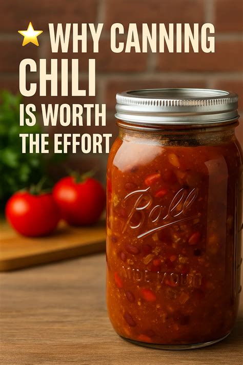 🌶️ Canning Chili: A Step-by-Step Guide to Preserving Homemade Flavor ...