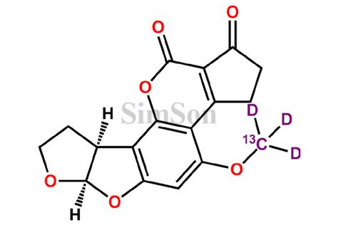 Aflatoxin B2-13C-D3 | CAS No- NA | Simson Pharma Limited