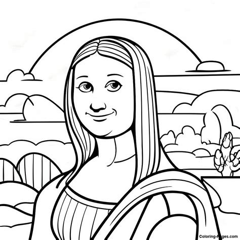 Mona Lisa Vinci Leonardo Monalisa Kleurplaten Colorir Pinturas Pintores ...