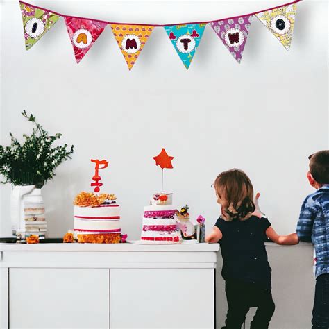 Customised Age Banner Upcycled Fabric Bunting – Use Me Works