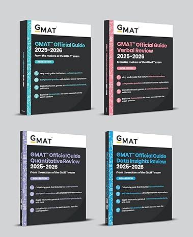 Buy GMAT Official Guide 2025-2026 Bundle: Books + Online Question Bank ...