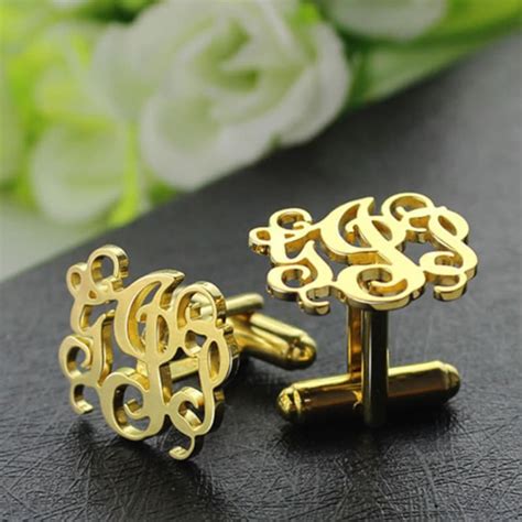 Image result for Monogram Cufflinks