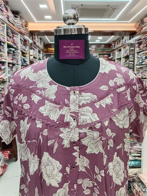 Spun Cotton Feeding Nighty - FNT01 – Shri Deepha Silks