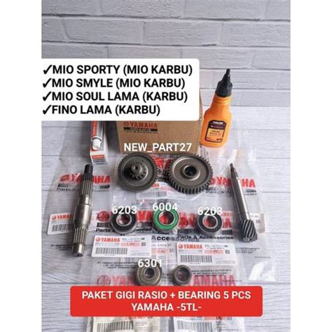 Jual Paket Gigi Gear rasio gardan (5TL) Mio sporty smyle Mio karbu/Mio ...