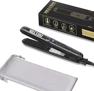 Mini Flat Iron, Ceramic Tourmaline Small Hair Straightener for Short ...