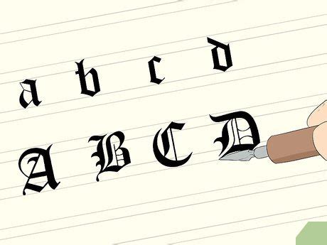 Image result for How to Write Gothic Calligraphy