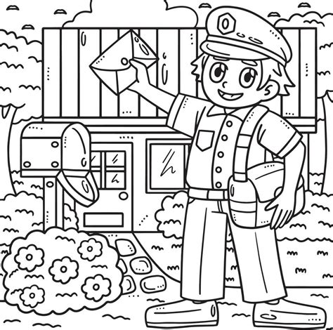 Postman Coloring Pages 的图像结果
