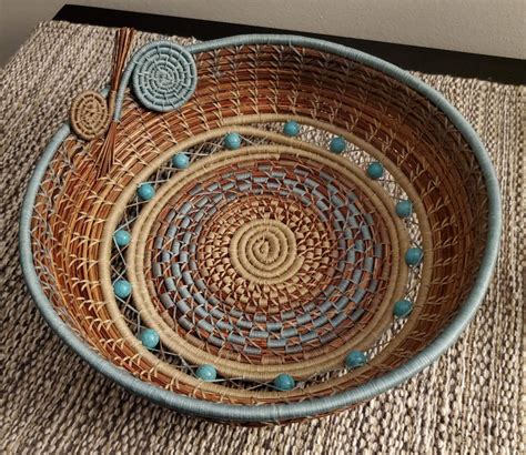 Handmade Pine Needle Basket Weaving