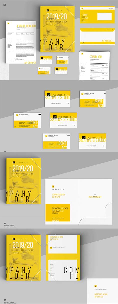 Stationery Template InDesign INDD | Mood board template, Stationery ...