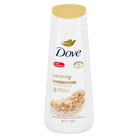 Calming Body Wash with Oatmeal & Rice Milk | Body wash, Dove body wash ...